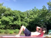 A Japanese idol who masturbates with a mattress in the Tokyo park!【Techno break】【Black out!!】