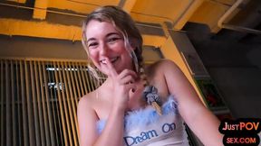 Missionary sex with inveigling girlie from Mr POV