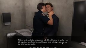 18 Plus College Boy Alex Loves to Sucking Police Officer Huge Cock in Toilet