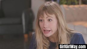 GirlGirlWay com - Shemale beauty savoring pussy&#x270C; licks and ass&#x1F351; rimming at once