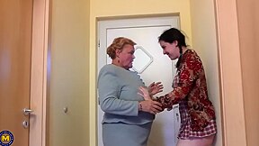 Crissy And Haline In Old Lesbians Having Great Fun With Eachother