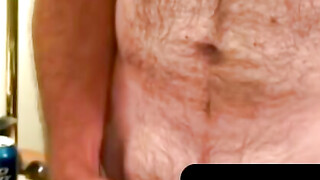 Men's Room Masturbation Sessions #2 (Amateur Mustached Hunk)