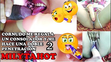 corneador amigo de mi esposo me hace una doble penetración con pene grueso y me deja abierta parte final