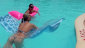 Leony April & Lexxis & Zuzka in lesbians having sex in the vacation porn video