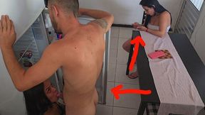 Husband Cheats On His Wife With A Hot, Skinny Friend