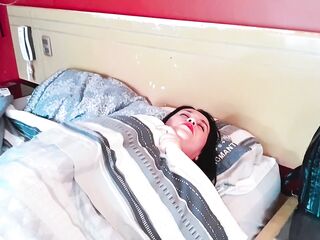 I stay in a hotel with my stepmother and we share a couch