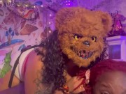 How lesbians get into the Halloween spirit! (Strap on sex!)