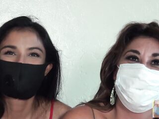 Eyelashes Fluttering and Smokin' Through Our Masks During Covid