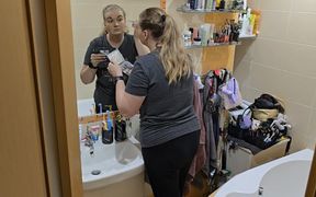 Watching My Wife Get Ready She Looks so Good - Mirror Makeup Routine