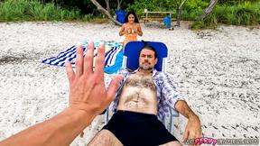 ”Serena Santos & Johnny Love's Beach Day Takes a Horny Twist”