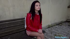 Rip my nylons and fuck my pussy hard outside
