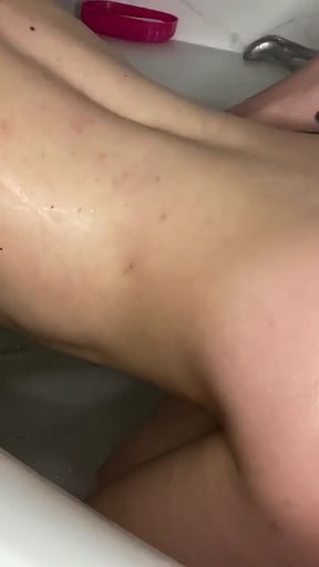 Gentle Sex Doggystyle Teens in the Bath