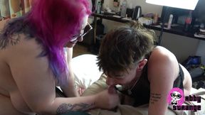 Guy Gets Handjob and Blowjob From Abby, Julia, and Alex