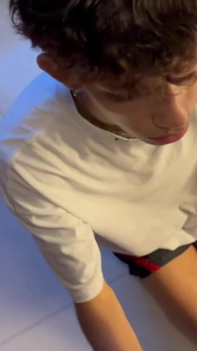 The Twink delivery man warmed me up and I had to put him to suck my cock   Clip 1