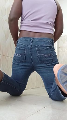 Big cumshot load view from the back