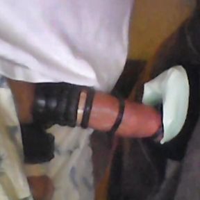 Fleshlight Fucking With Tied Balls And Cockings