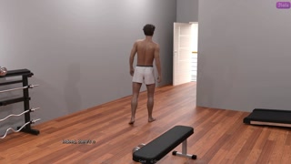 My Stepbrother's Wife #58 - Jennifer was looking at John 's cock while he picked up the towel - Demo