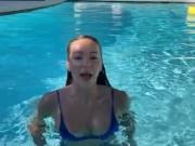 Abigail Mac Live Bikini Pool Party