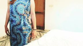 Busty lady uses vibrator on guy