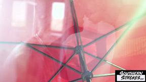 ”SOUTHERNSTROKES Hung Ari Nucci Slides Raw Shaft Inside Grayson Lange Juicy Hole”