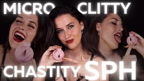 Micro-Clitty Chastity SPH | FEMDOM POV SMALL PENIS HUMILIATION | Sophia Truee