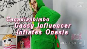 Gassy Influencer Inflates One Piece PJs