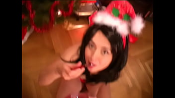 Cum eating with a spoon! Retro Vintage Porn Xmas 2003: Christmas Cum Pudding