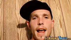 ”Slim thug jerks his huge dick off & cums loads on his belly”