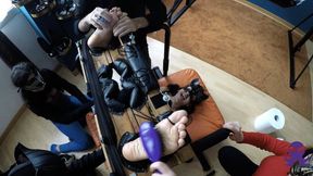 18 YO Trio - Emma Soles Up Gang Tickling - P2 720p
