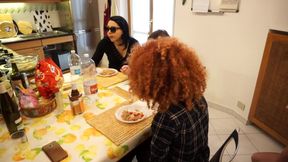 Lunch Humiliation Submissive Slave Eats off Floor