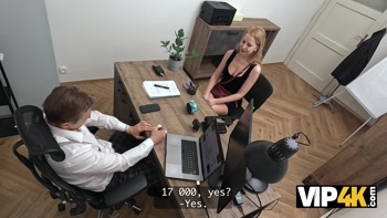 VIP4K. Hailey White is fucking in the Office