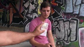 Spontaneous outdoor anal with two totally not gay strangers