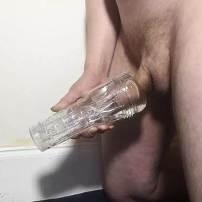 watch me cum in a see through fleshlight