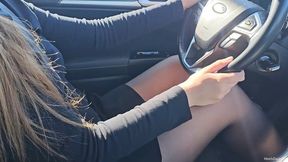 Driving Ford Mondeo in Loafers
