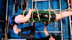 The Chastity Slave Is Bound In Ropes And Tormented With Feet (4K)
