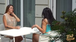 sexy kira queen and her girlfriend rub and eat each other s pussies!