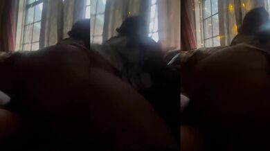 Daddy stuffed my big ass on the couch till it bounced on his dick