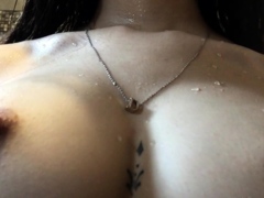 Sexy Transsexual With Big Boobs Jerking Off Inside