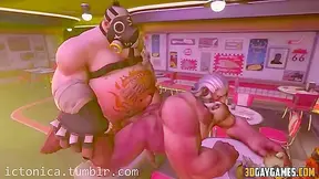 Overwatch Rivals Heat Up in Wild Gay 3D Anal Encounter