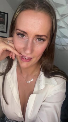 Must-see moment from &quot;Horny British Nurse gets bored on shift JOI&quot;