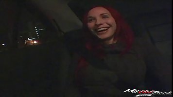 Red haired babe with big tits and deep throat, Nessa is getting fucked very hard