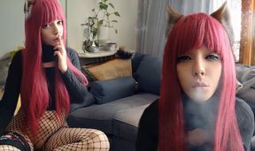 Adorable Alt Girl smoking a cig (ask me for full vid)