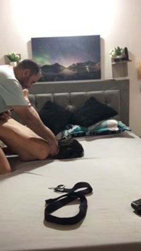 I make my stepdaughter moan until my penis squirts.