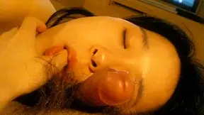 Japanese girlfriend showing her love to her boyfriend's cock