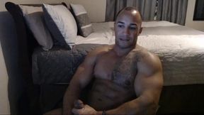 Big American Muscled Stud Dirty Talk and Jerking