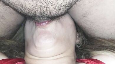 Gaping throat destroyed by a Latina’s big cock gagging on thick loads streaming out her lips leatherbound