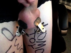 Sissy Faggot Boi used as a notepad whore!