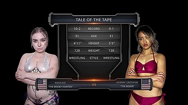 Channy Crossfire vs Kaiia Eve Female Wrestling