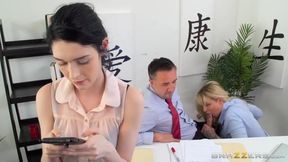 Busty Office Milf Gets Fucked By Big Dick in The Ass - Hot