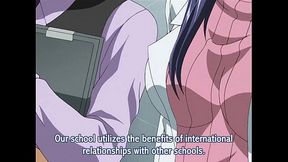 Tasty Busty Exchange Student Gets Animated In Classroom Hentai Fun